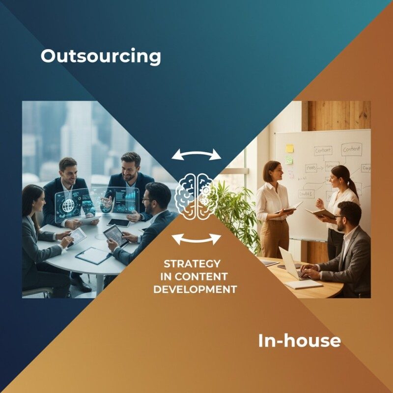 Outsourcing vs. In-house: Estratégia no desenvolvimento de conteúdo