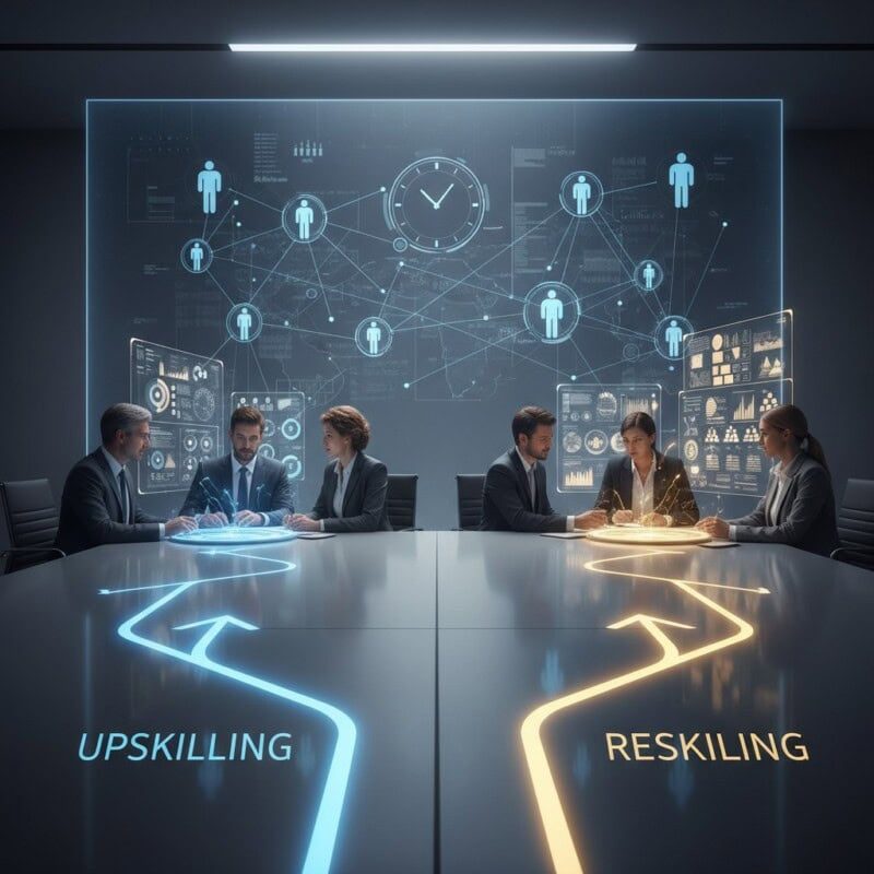 Upskilling vs Reskilling: preparando sua equipe para o futuro