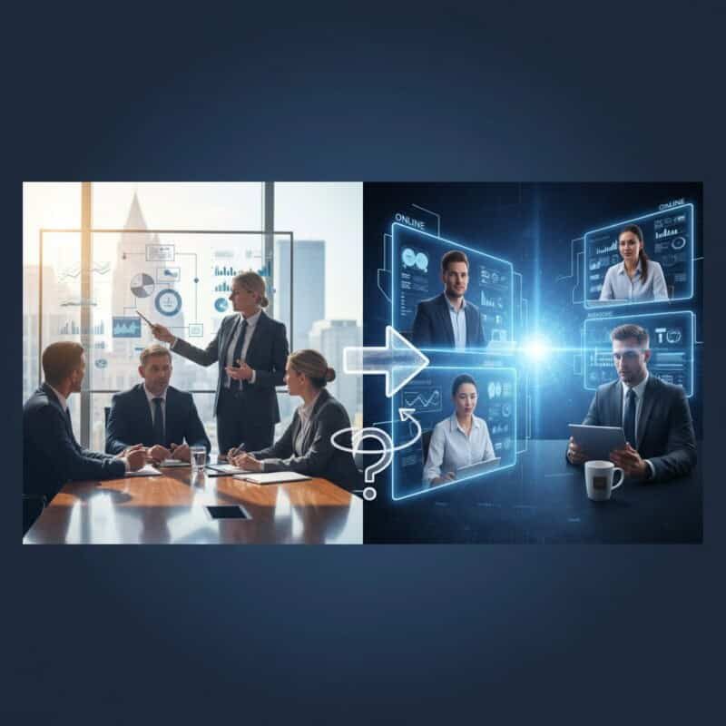 Treinamento corporativo: online ou presencial?