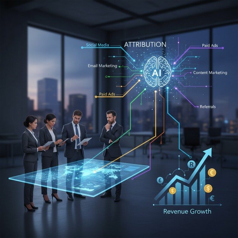 Atribuição de Vendas com IA: Descubra os Canais Mais Eficazes
